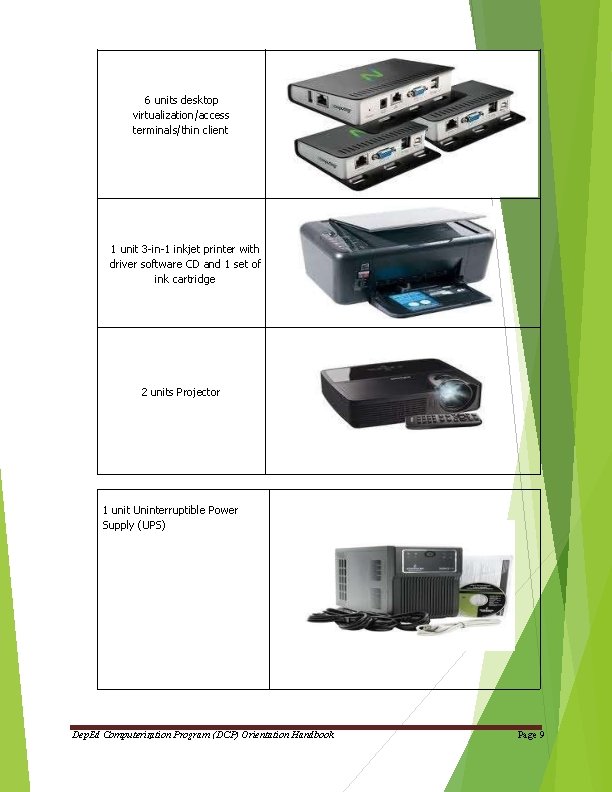 6 units desktop virtualization/access terminals/thin client 1 unit 3 -in-1 inkjet printer with driver