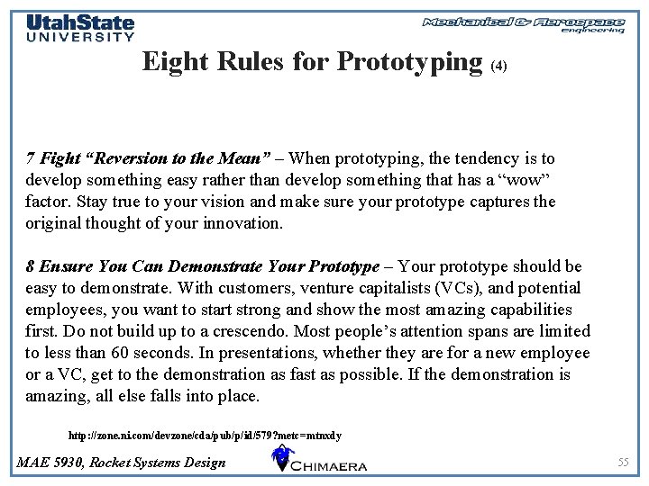 Eight Rules for Prototyping (4) 7 Fight “Reversion to the Mean” – When prototyping,