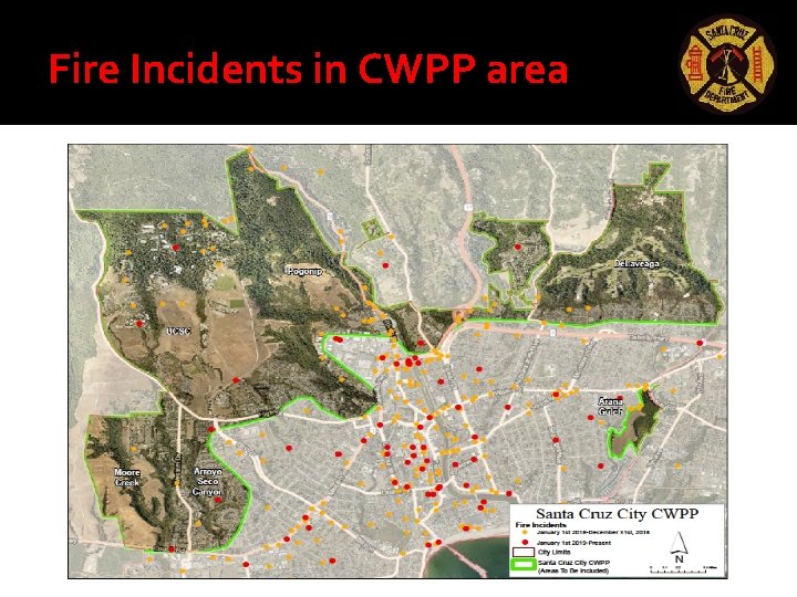 Fire Incidents in CWPP area Fire Incidents in CWPP area