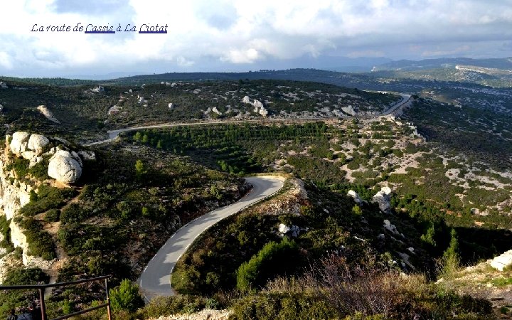 La route de Cassis à La Ciotat 