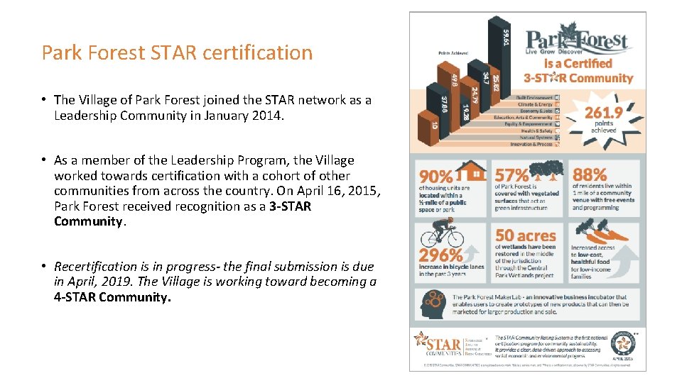 Park Forest STAR certification • The Village of Park Forest joined the STAR network Park Forest STAR certification • The Village of Park Forest joined the STAR network