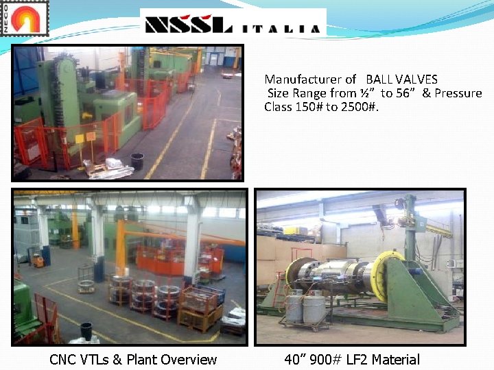 Manufacturer of BALL VALVES Size Range from ½” to 56” & Pressure Class 150# Manufacturer of BALL VALVES Size Range from ½” to 56” & Pressure Class 150#