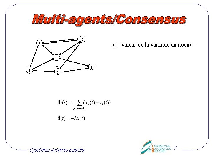 2 1 xi = valeur de la variable au noeud i 3 4 6