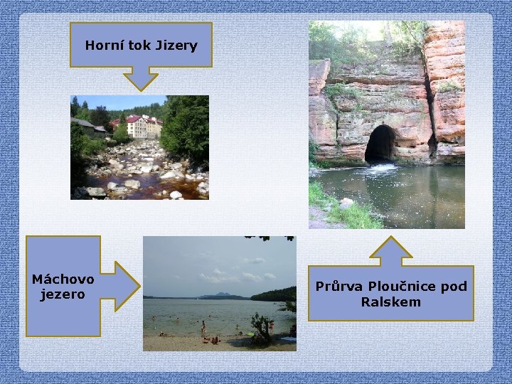 Horní tok Jizery Máchovo jezero Průrva Ploučnice pod Ralskem 