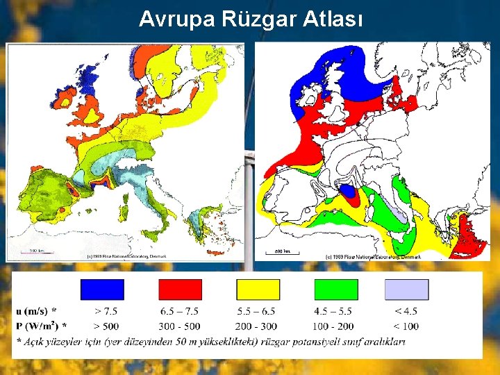 Avrupa Rüzgar Atlası Avrupa Rüzgar Atlası