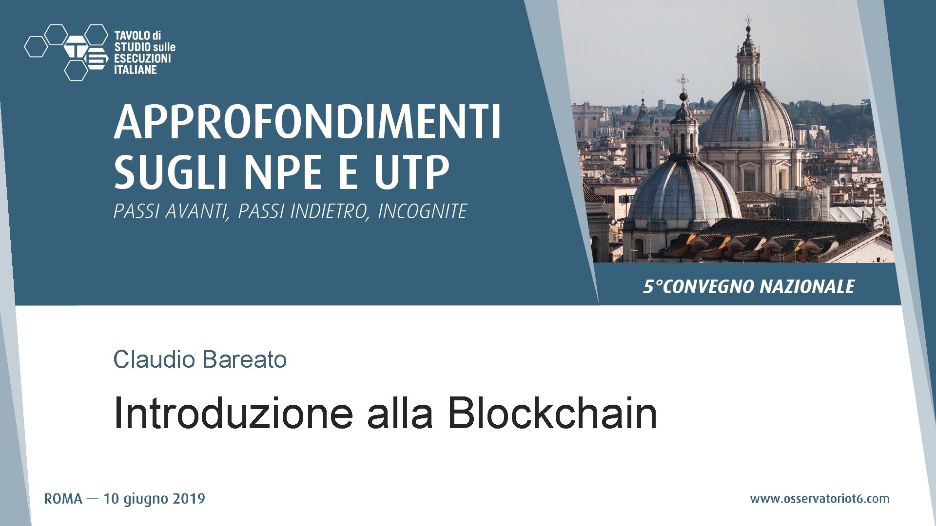 Claudio Bareato Introduzione alla Blockchain 