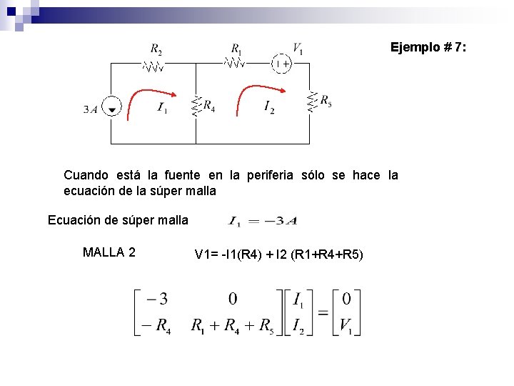 Ejemplo # 7: Cuando está la fuente en la periferia sólo se hace la