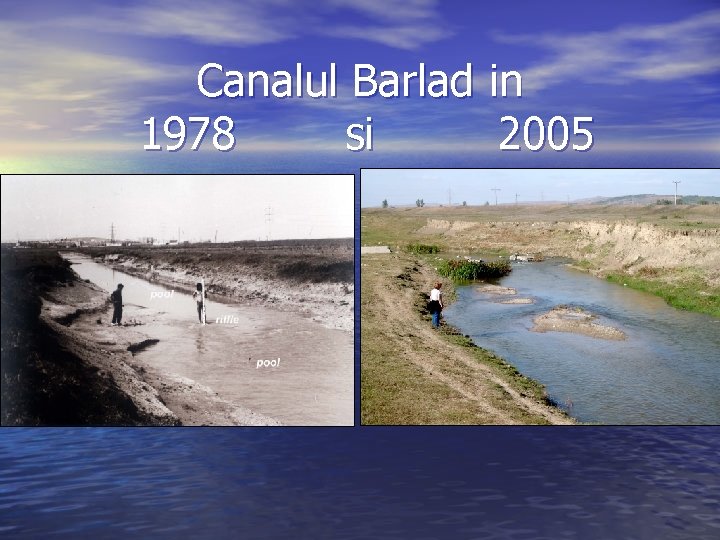 Canalul Barlad in 1978 si 2005 