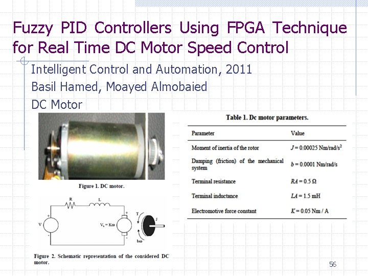 Fuzzy PID Controllers Using FPGA Technique for Real Time DC Motor Speed Control Intelligent