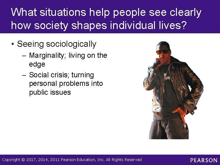What situations help people see clearly how society shapes individual lives? • Seeing sociologically What situations help people see clearly how society shapes individual lives? • Seeing sociologically