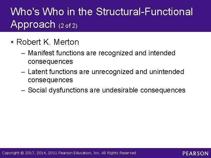 Who's Who in the Structural-Functional Approach (2 of 2) • Robert K. Merton – Who's Who in the Structural-Functional Approach (2 of 2) • Robert K. Merton –