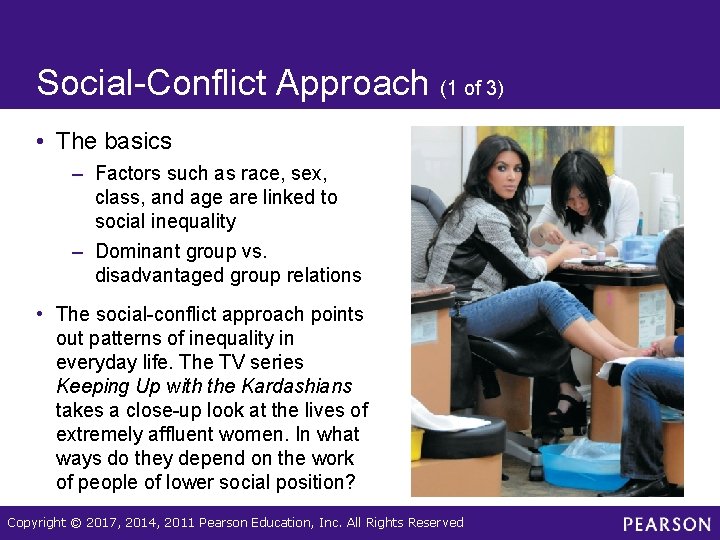 Social-Conflict Approach (1 of 3) • The basics – Factors such as race, sex, Social-Conflict Approach (1 of 3) • The basics – Factors such as race, sex,