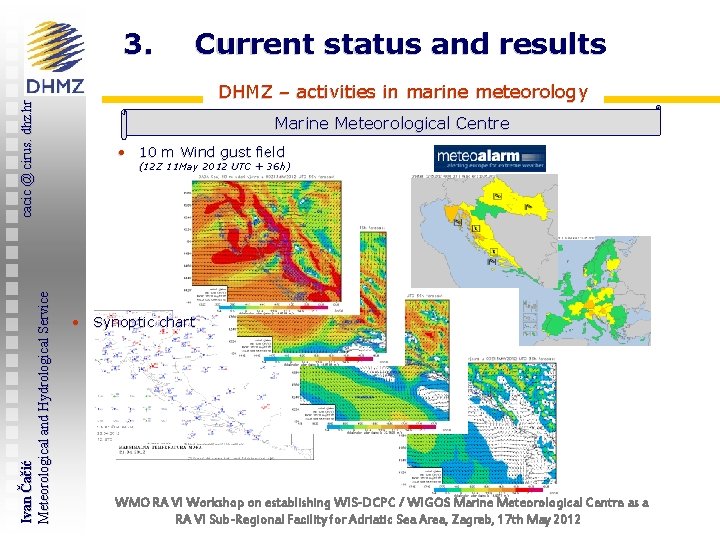Ivan Čačić Meteorological and Hydrological Service cacic @ cirus. dhz. hr 3. Current status