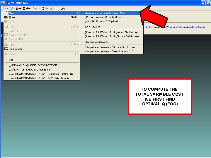 Inventory Control Overview Q Doctrine And Variables Q
