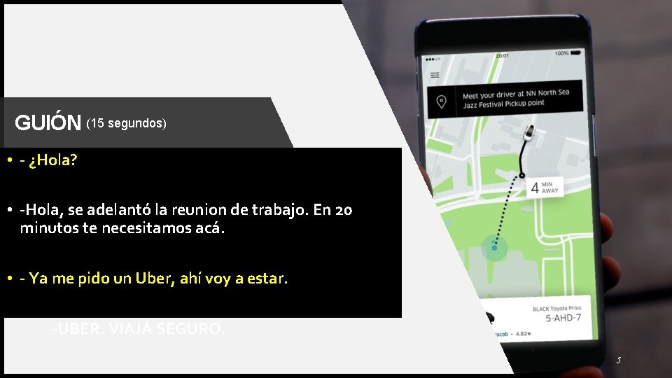 GUIÓN (15 segundos) • - ¿Hola? • -Hola, se adelantó la reunion de trabajo. GUIÓN (15 segundos) • - ¿Hola? • -Hola, se adelantó la reunion de trabajo.