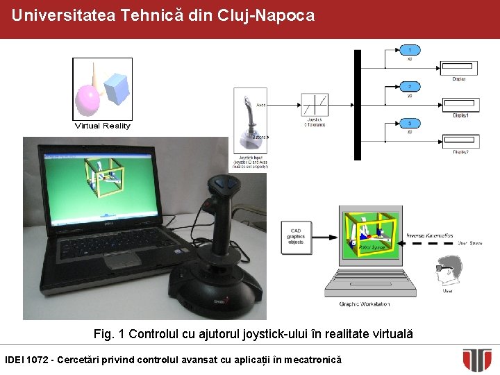Universitatea Tehnică din Cluj-Napoca Fig. 1 Controlul cu ajutorul joystick-ului în realitate virtuală IDEI