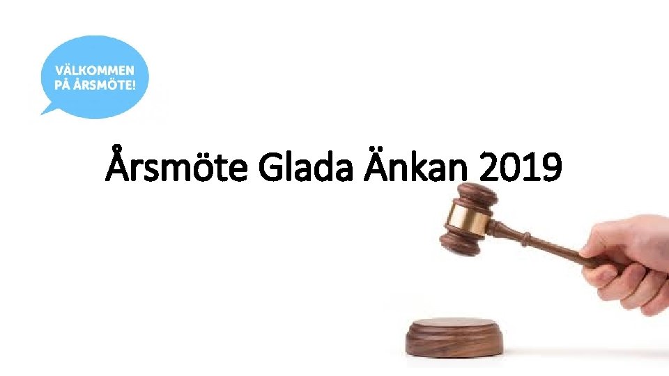 Årsmöte Glada Änkan 2019 