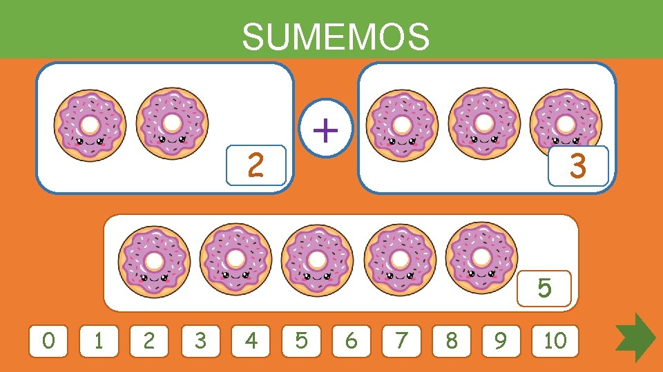 SUMEMOS 2 + 3 5 0 1 2 3 4 5 6 7 8