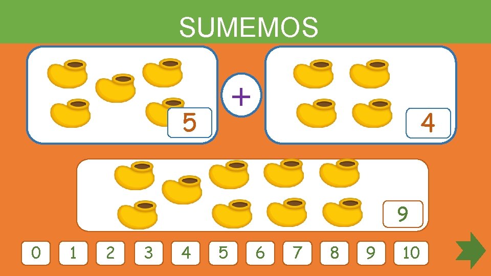 SUMEMOS 5 + 4 9 0 1 2 3 4 5 6 7 8