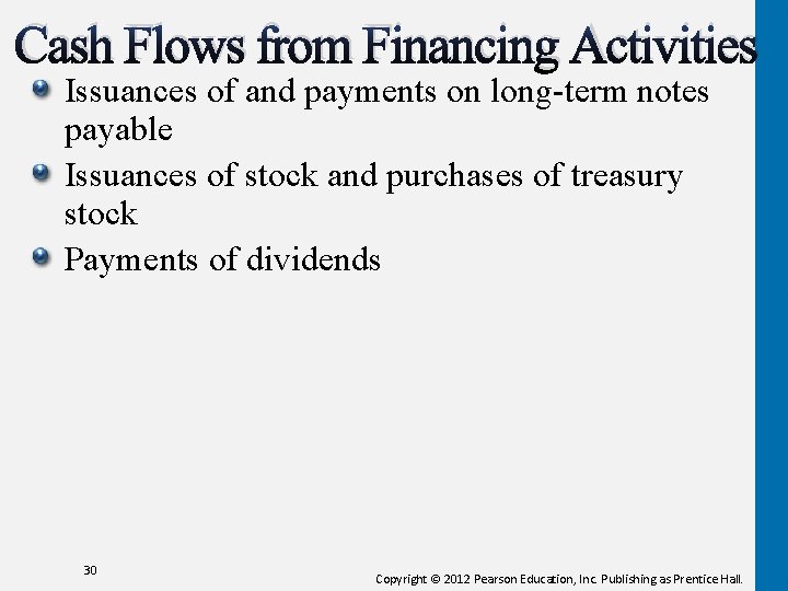 Cash Flows from Financing Activities Issuances of and payments on long-term notes payable Issuances Cash Flows from Financing Activities Issuances of and payments on long-term notes payable Issuances