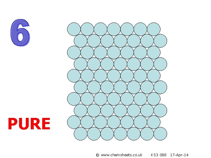 PURE © www. chemsheets. co. uk KS 3 088 17 -Apr-14 