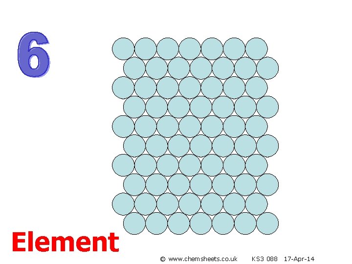 Element © www. chemsheets. co. uk KS 3 088 17 -Apr-14 