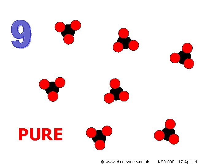 PURE © www. chemsheets. co. uk KS 3 088 17 -Apr-14 