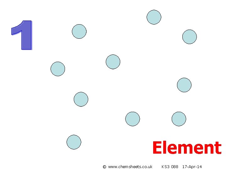 Element © www. chemsheets. co. uk KS 3 088 17 -Apr-14 