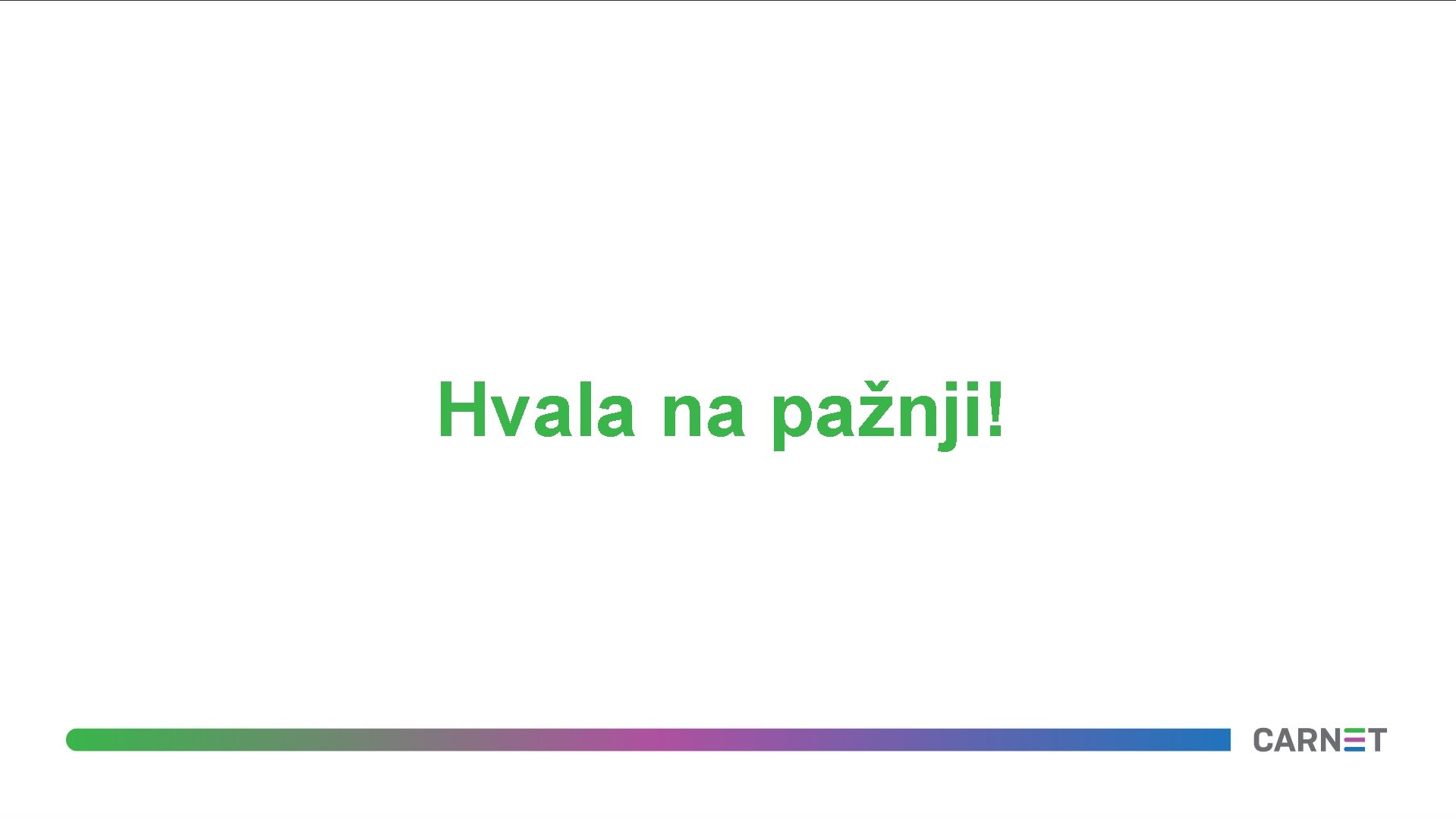 Hvala na pažnji! 