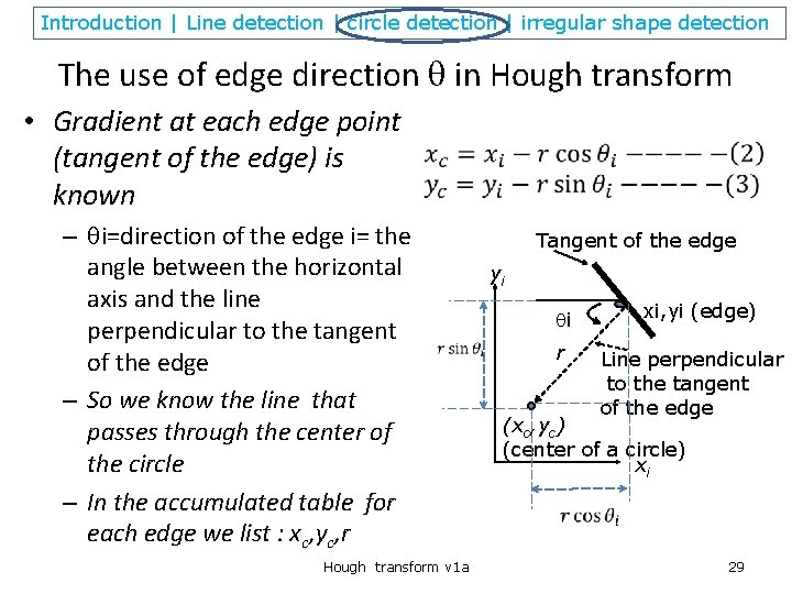 Introduction | Line detection | circle detection | irregular shape detection The use of