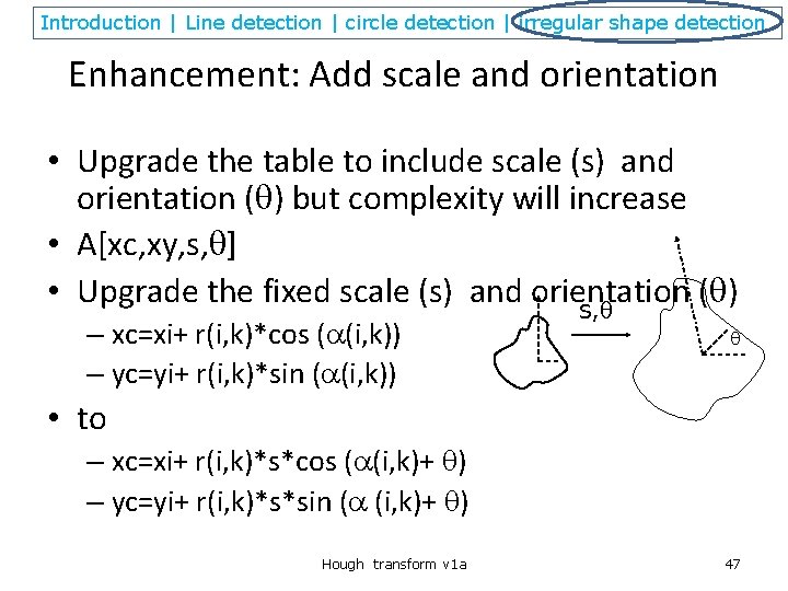 Introduction | Line detection | circle detection | irregular shape detection Enhancement: Add scale