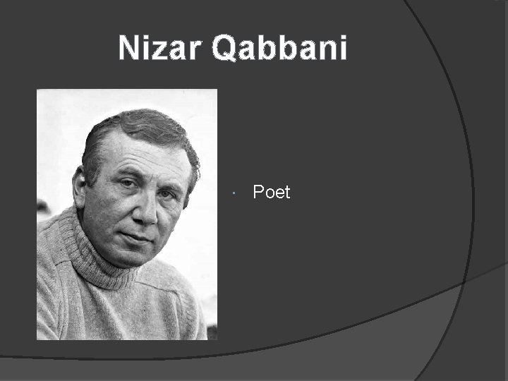 Nizar Qabbani Poet 