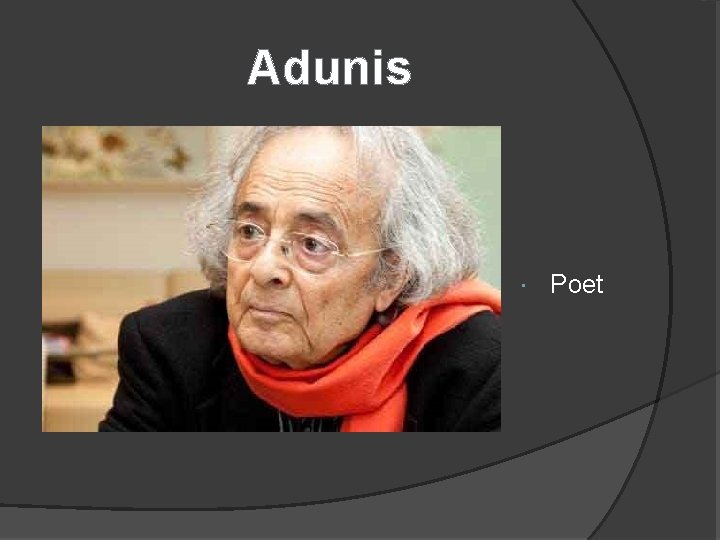 Adunis Poet 