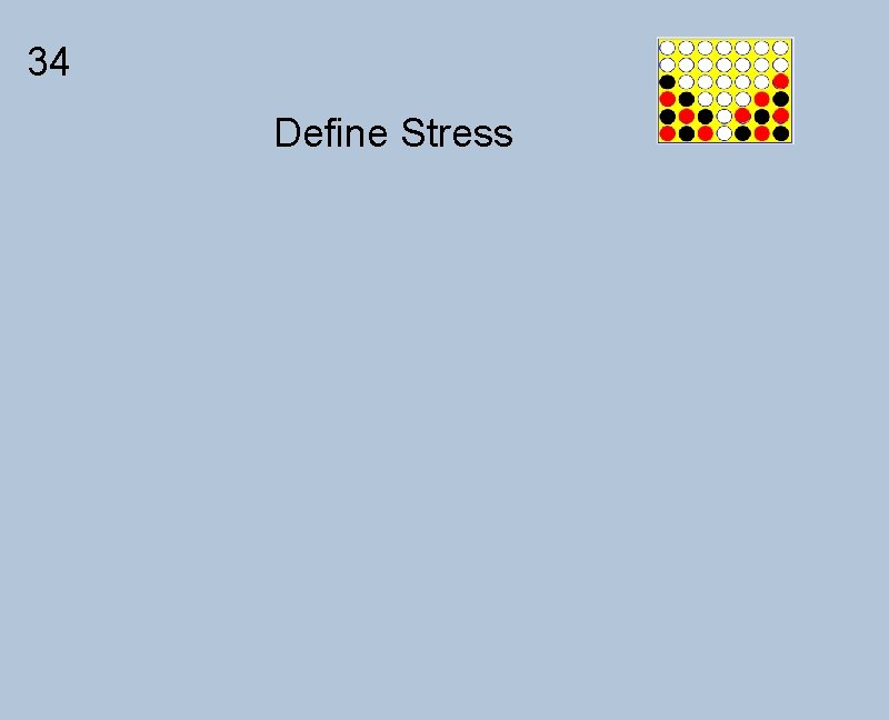 34 Define Stress 