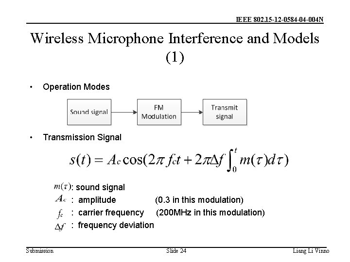 IEEE 802. 15 -12 -0584 -04 -004 N Wireless Microphone Interference and Models (1)