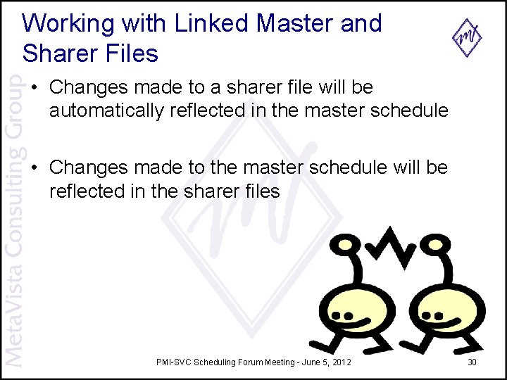 Working with Linked Master and Sharer Files • Changes made to a sharer file Working with Linked Master and Sharer Files • Changes made to a sharer file