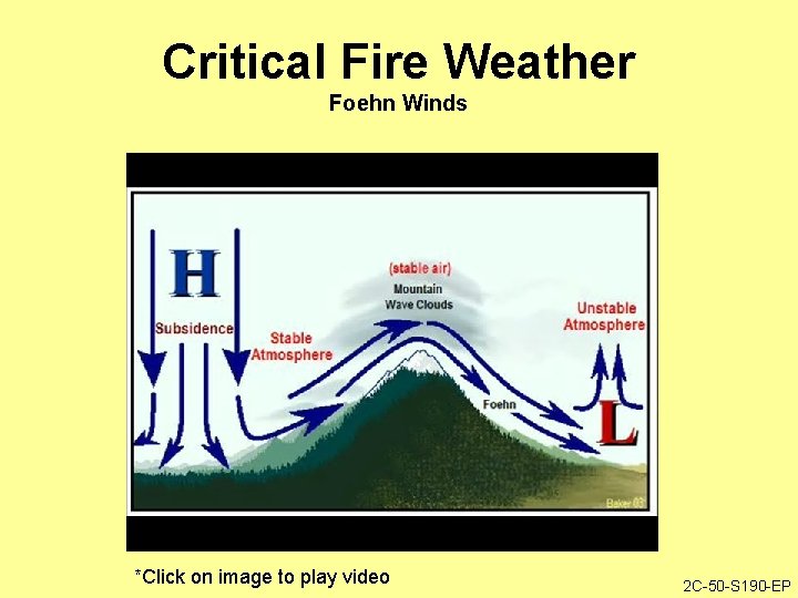 Critical Fire Weather Foehn Winds *Click on image to play video 2 C-50 -S