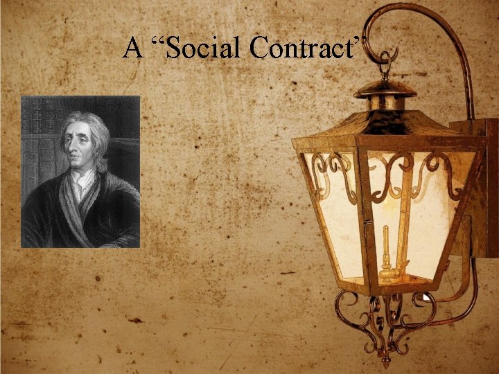 A “Social Contract” 