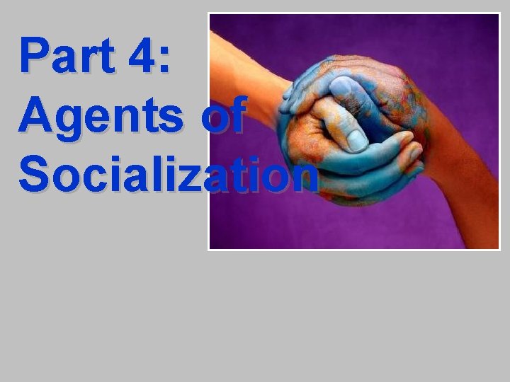 Part 4: Agents of Socialization 