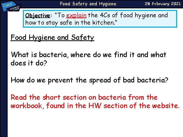 Oasi Food Safety And Hygiene S A Emy