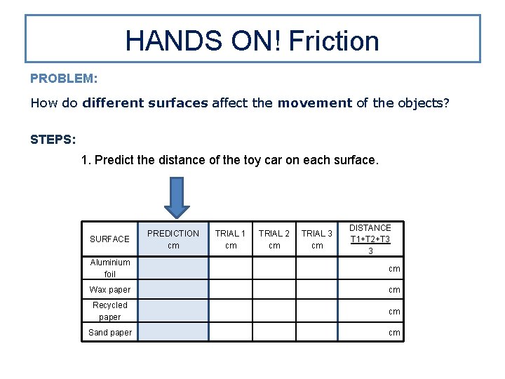 Machine Moving Using Friction UNIT 2 FORCES IN ACTION MACHINES MOVE THE