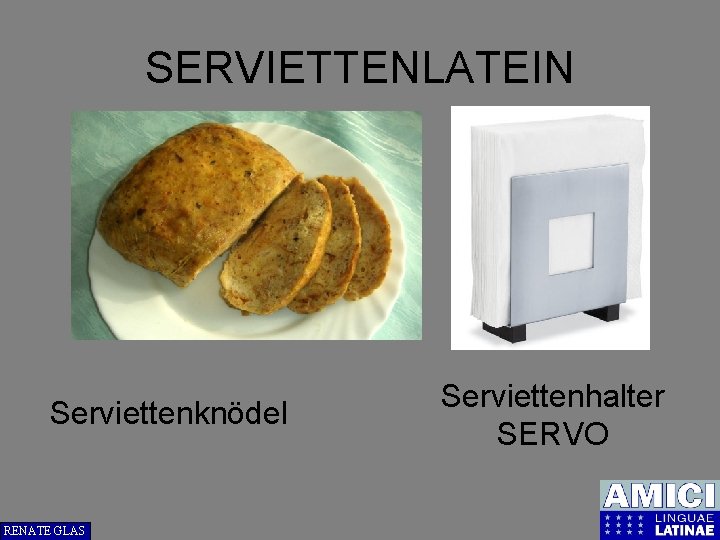 SERVIETTENLATEIN Serviettenknödel RENATE GLAS Serviettenhalter SERVO 