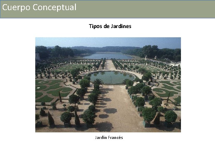 Cuerpo Conceptual Tipos de Jardines Jardín Francés 