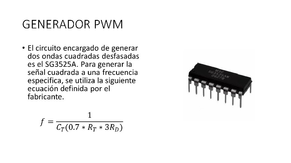 GENERADOR PWM • 