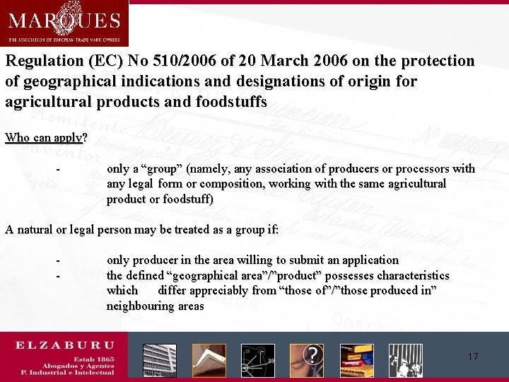 Regulation (EC) No 510/2006 of 20 March 2006 on the protection of geographical indications