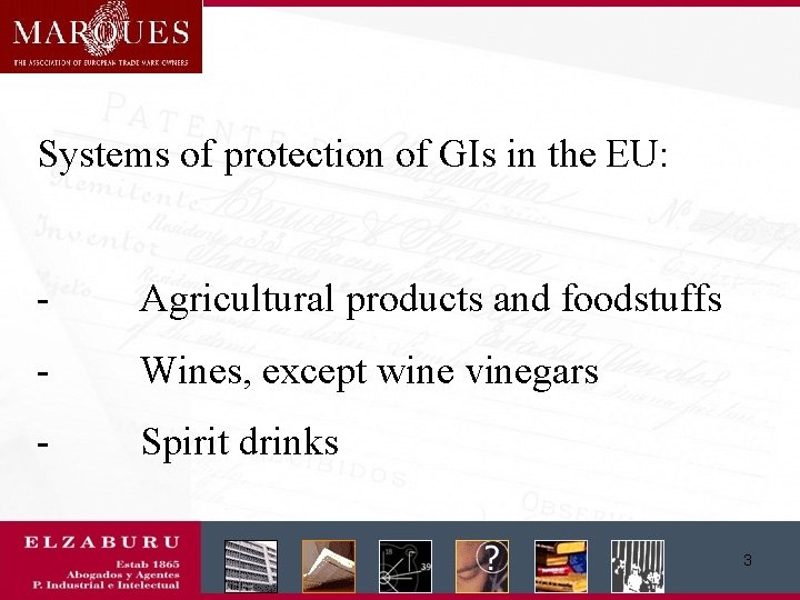 Systems of protection of GIs in the EU: - Agricultural products and foodstuffs -