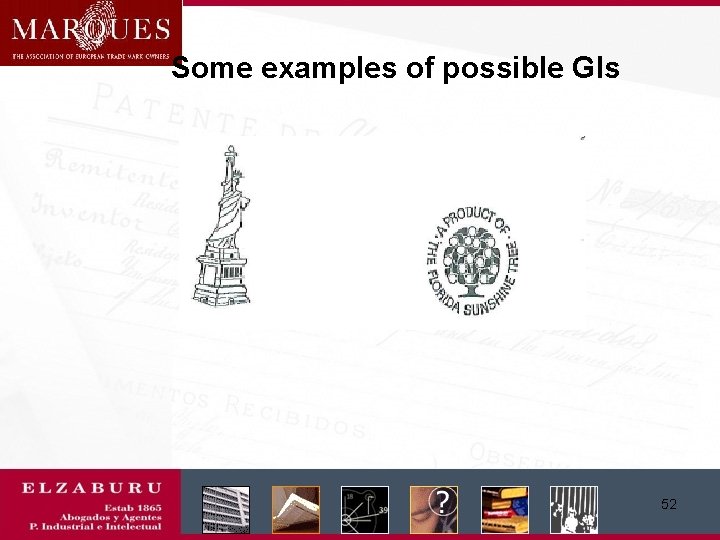 Some examples of possible GIs 52 