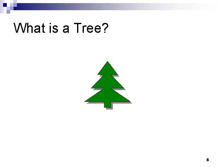 What is a Tree? 5 