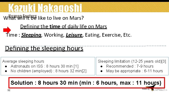 Kazuki Nakagoshi Human What will. Factors it be like to live on Mars? Defining