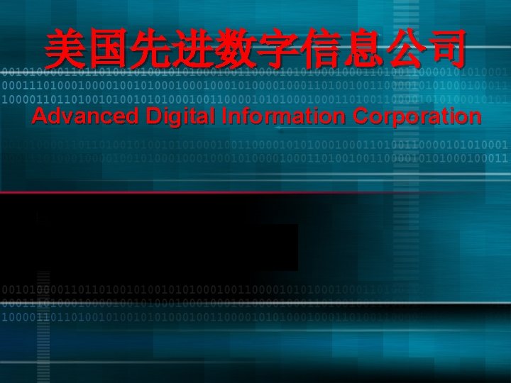 美国先进数字信息公司 Advanced Digital Information Corporation 